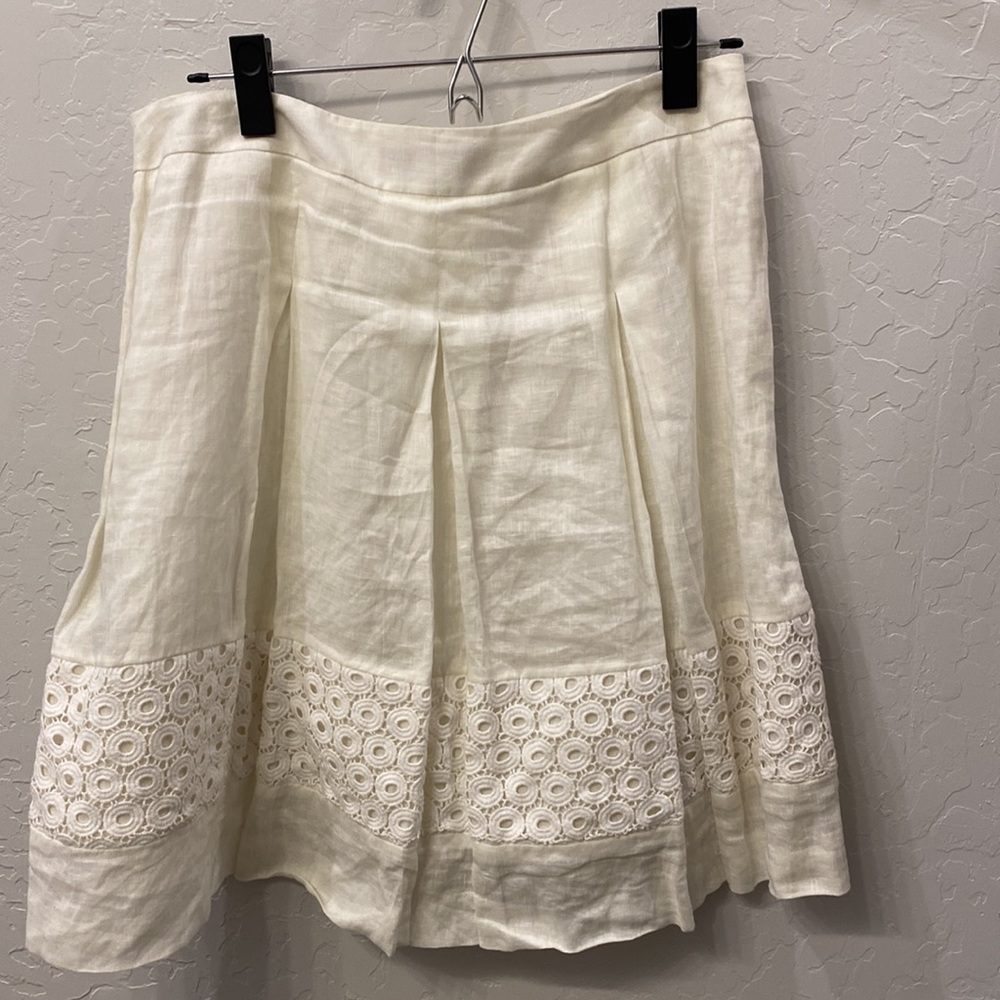 LOFT creamy white skirt - Picture 2 of 6
